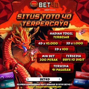 Link Login Togel Online Resmi Terpercaya Hadiah 10 Juta Terbesar - BET4D